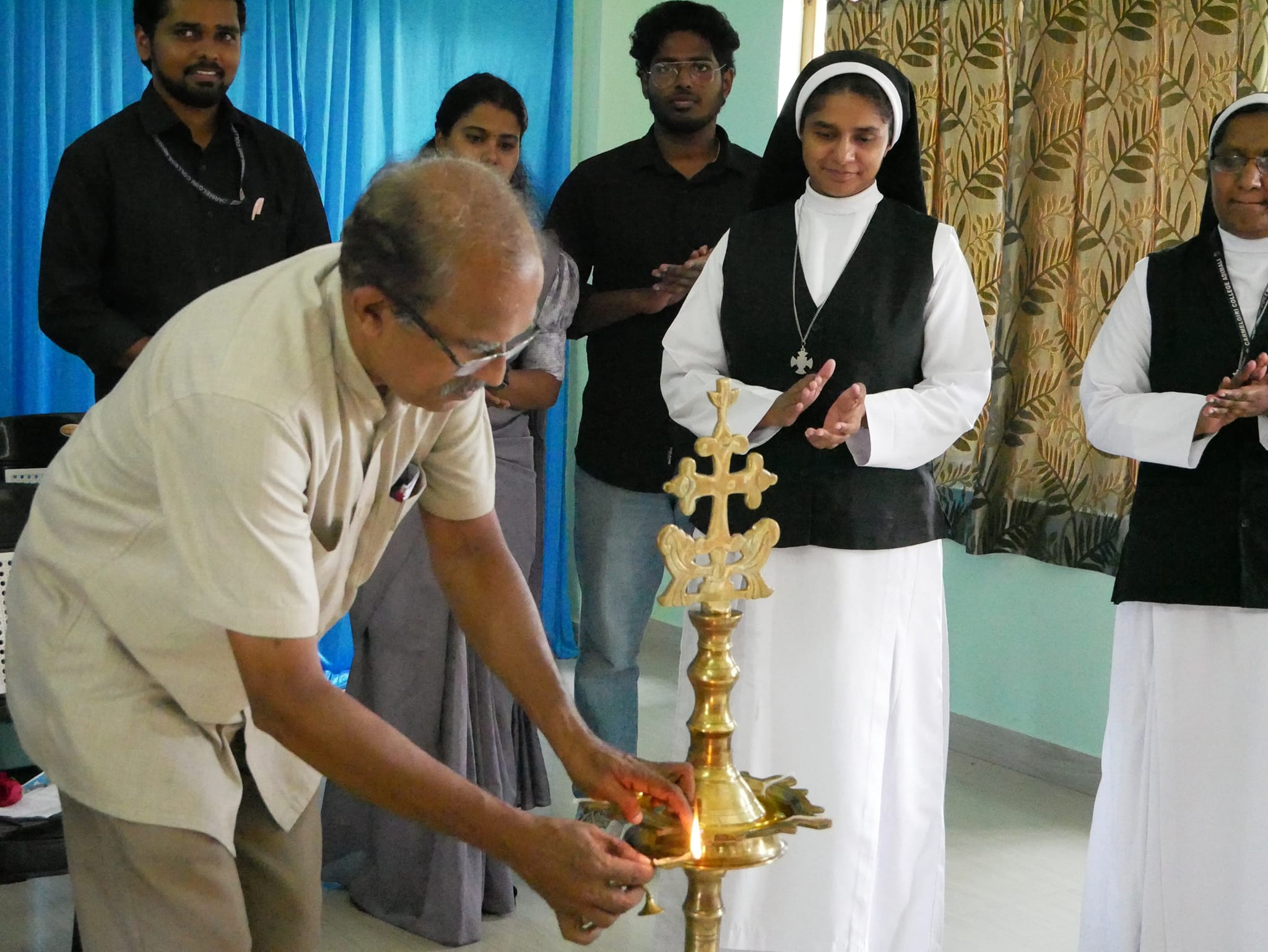 Students exploring nature during field trips organized by the college